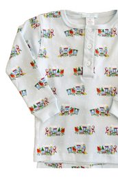 Christmas Train Boy Two Piece Pajama Set