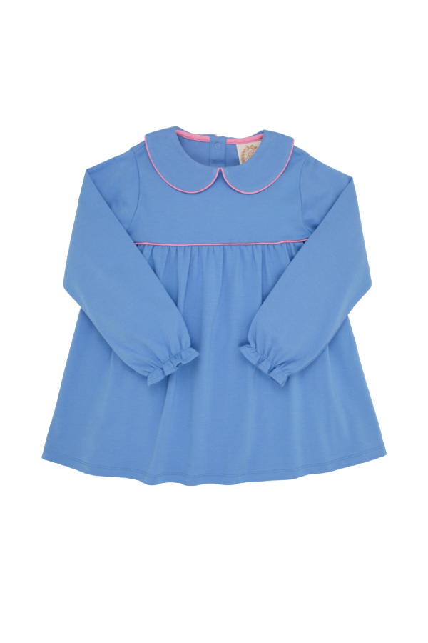 Maude's A Line Top Barbados Blue Hamptons Hot Pink