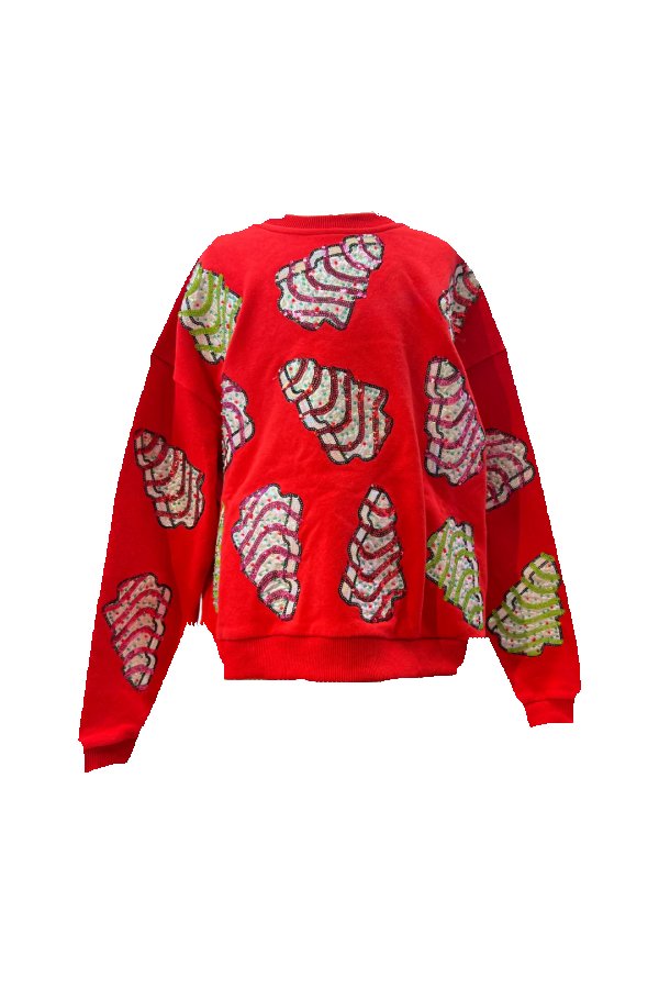 Kids Red Little Debbie Trees Sweatshirt