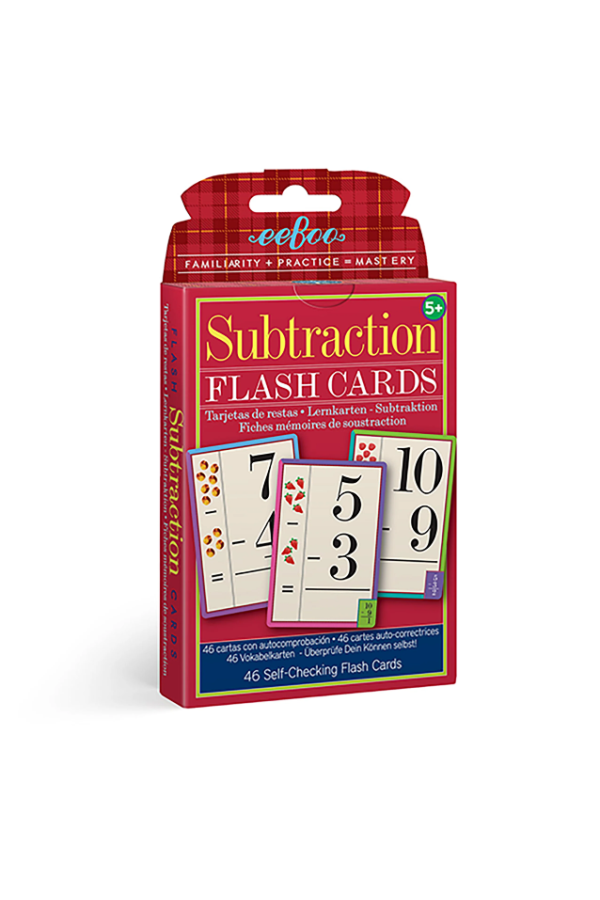 Subtraction Flash Cards