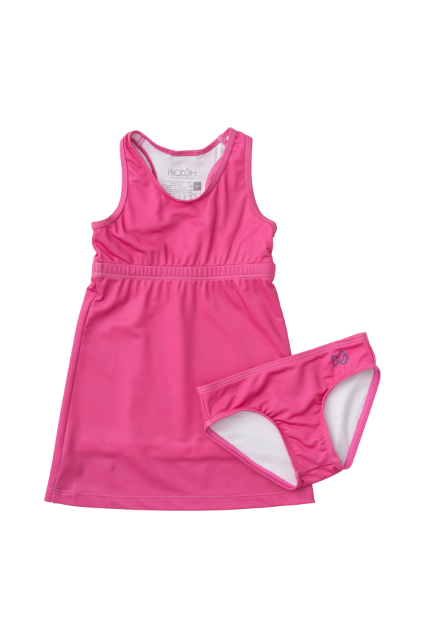 Court to Port Swimdress in Cheeky Pink