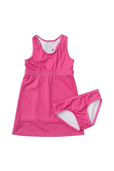Court to Port Swimdress in Cheeky Pink