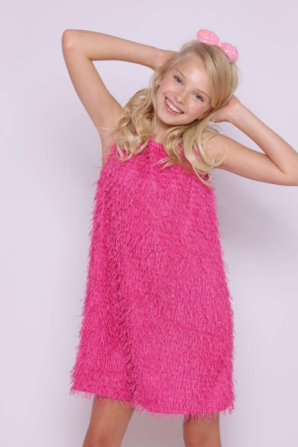 Mia Pink Fringe Dress