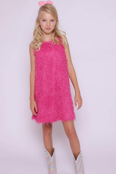Mia Pink Fringe Dress