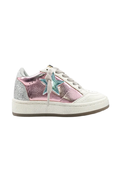 Paz Metallic Pink Toddler Sneaker