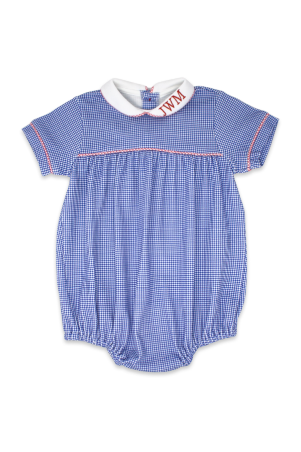 Covington Bubble in Royal Mini Gingham