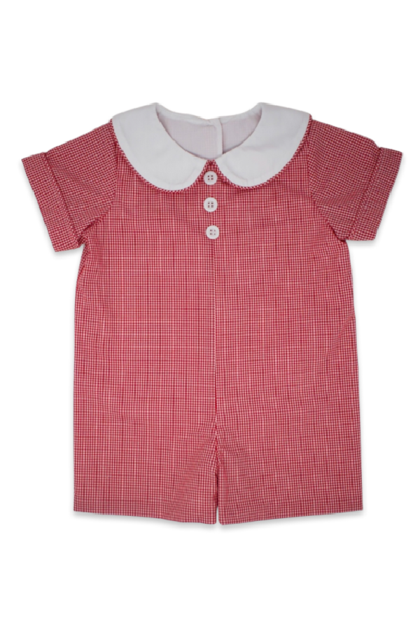 Sims Shortall in Red Mini Gingham