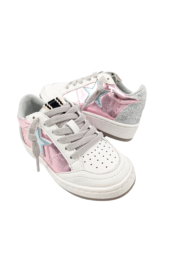 Paz Metallic Pink Toddler Sneaker