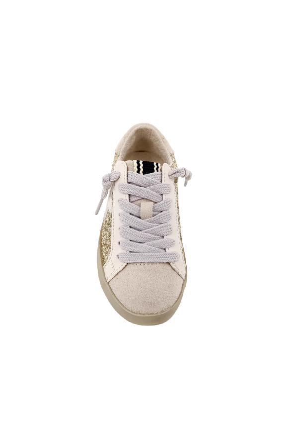 Paula Gold Glitter Sneaker