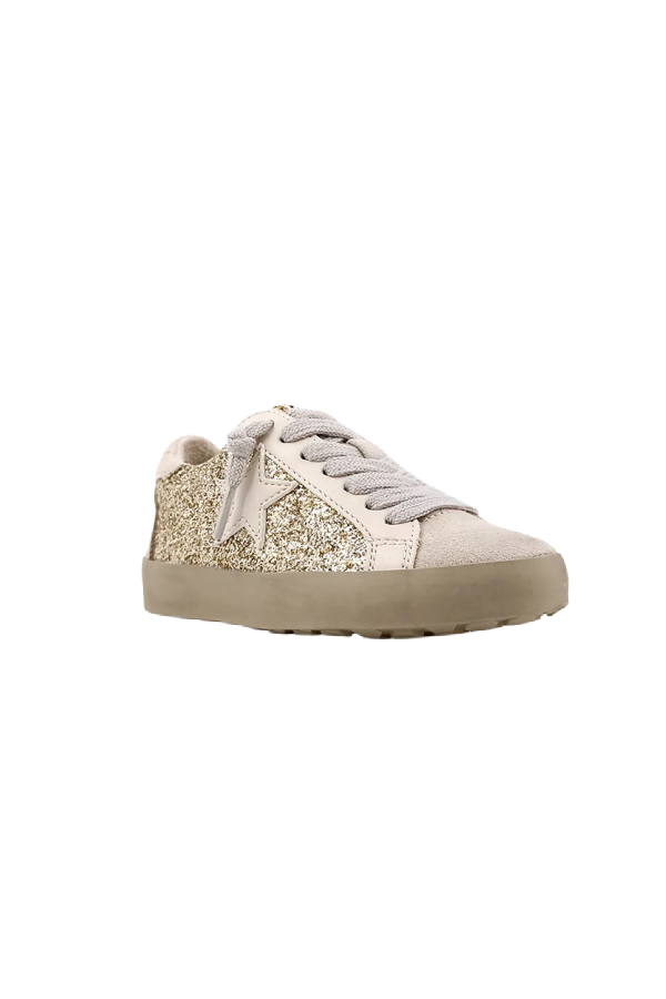 Paula Gold Glitter Sneaker