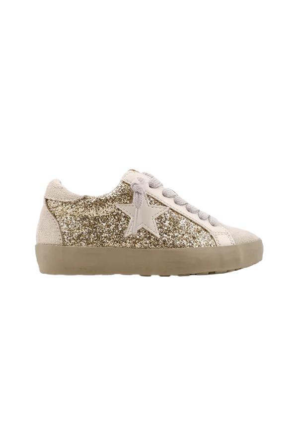 Paula Gold Glitter Sneaker – The Frilly Frog