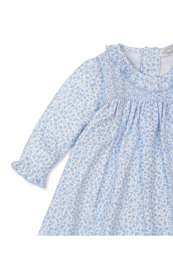 Petite Blooms Smocked Toddler Dress