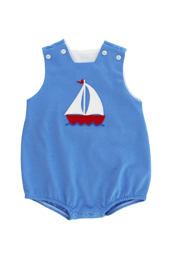 Smooth Sailing Knit Infant Bubble Blue