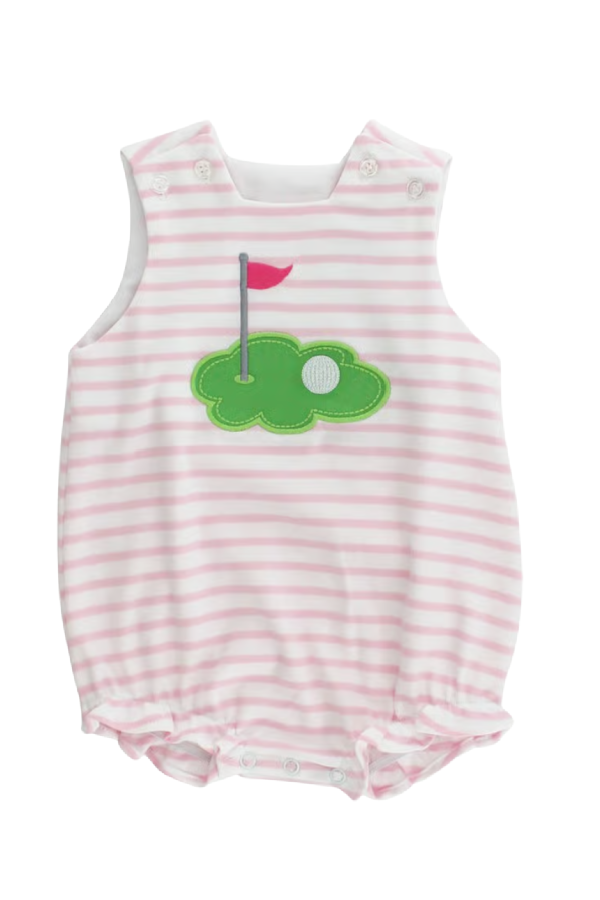Hole in One Knit Infant Bubble Pink