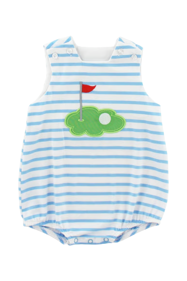 Hole in One Knit Infant Bubble Blue