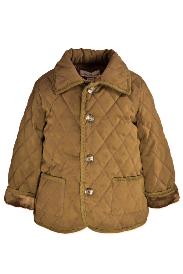 Quilted Barn Jacket Caramel