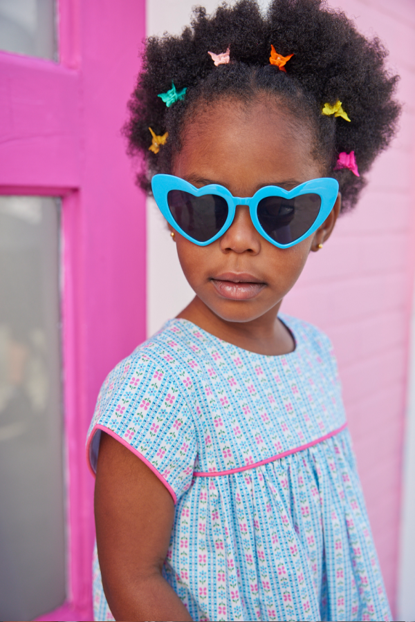 Charlotte Dress - Blue Daisy Chain