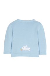 Crochet Sweater in Blue Bunny