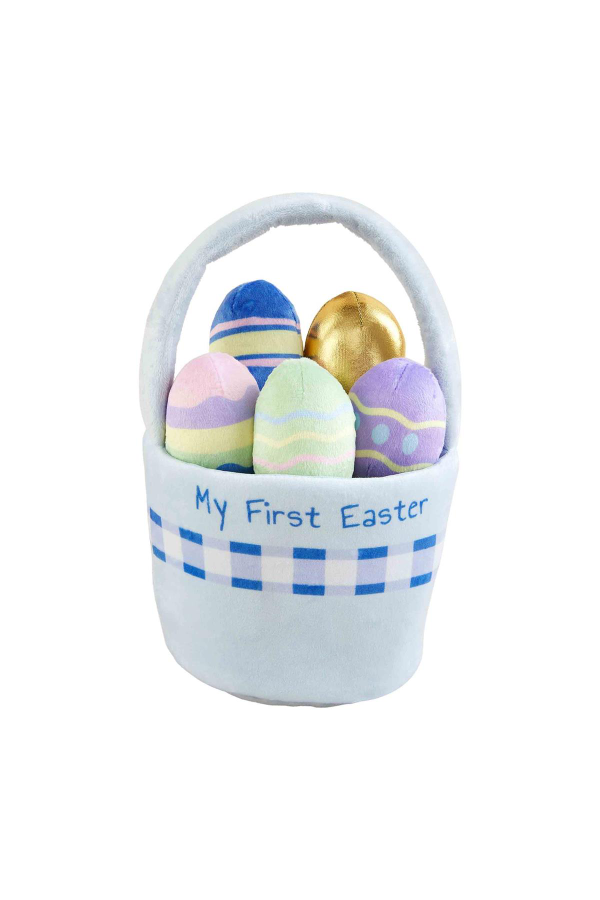 My First Easter Basket Plush Set in Blue