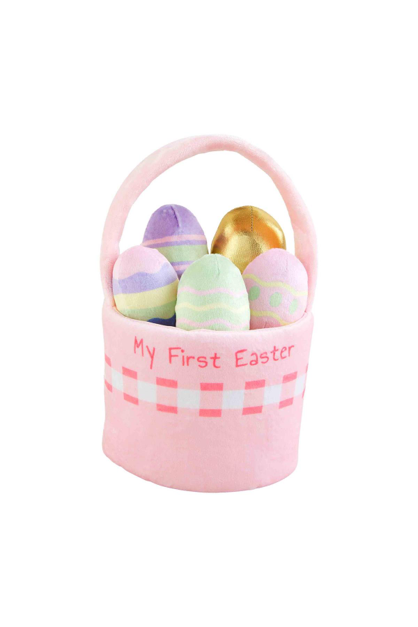 My First Easter Basket Plush Set in Pink