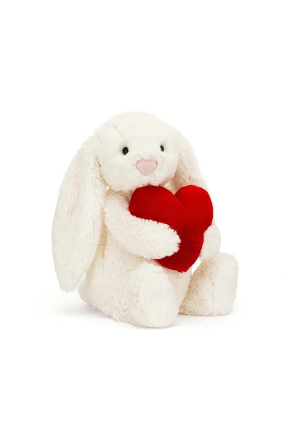 Bashful Red Love Heart Bunny