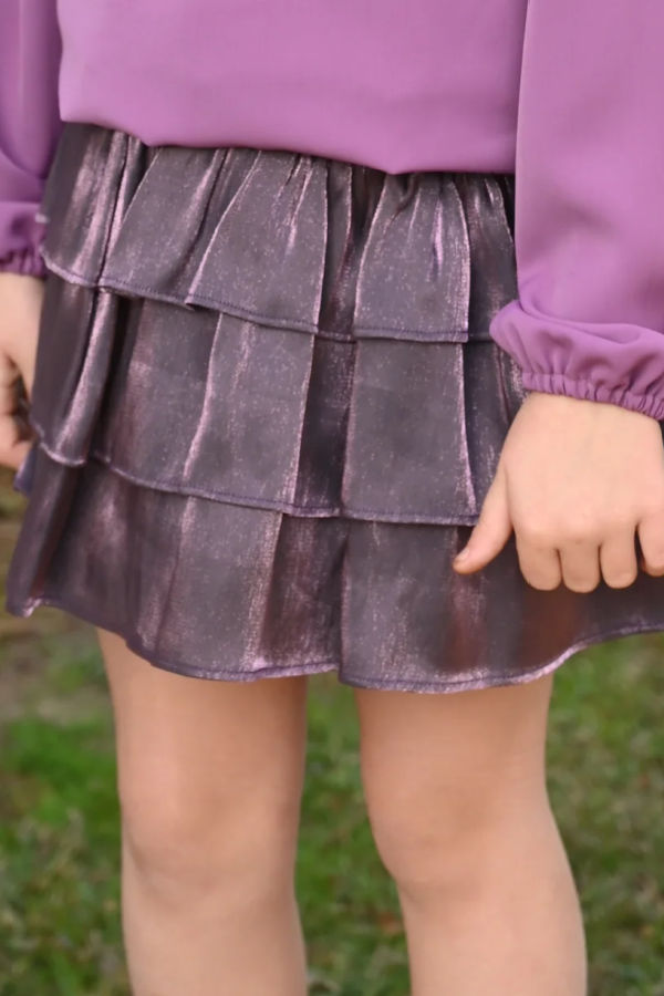 Luna Skirt Plum Shimmer