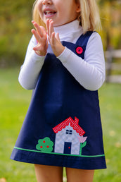 Jillian Jumper Set House Nantucket Navy Richmond Red Micro Dot