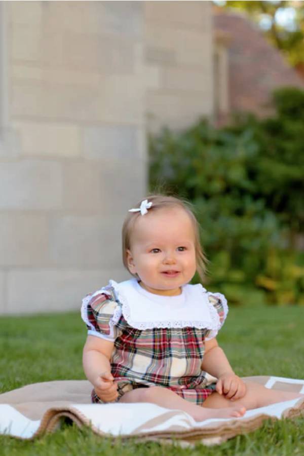 Bea Louise Bubble Charlie Place Plaid/Worth Ave White