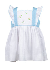 Posy White Swiss Pinafore