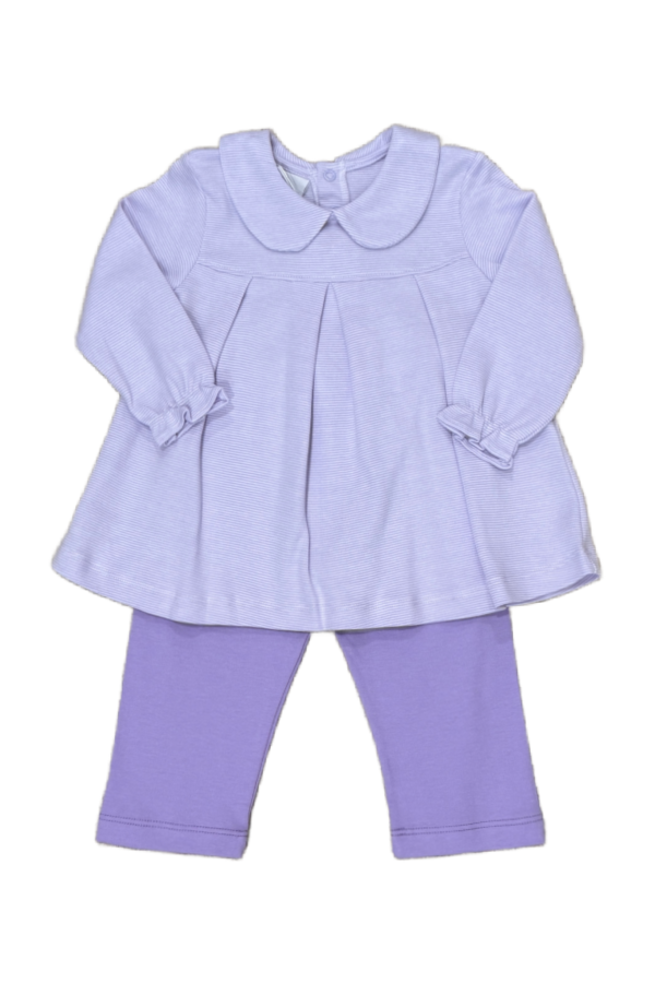 Legging Set - Lilac Stripe