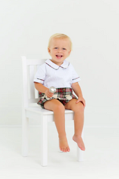 Bryan Button In Bubble Charlie Place Plaid/Worth Ave White