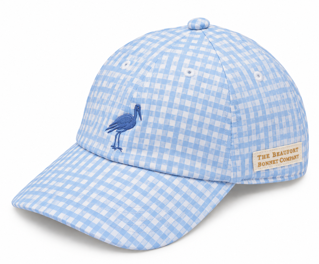 Covington Cap with Stork - Buckhead Blue