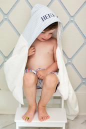 Big Check Every Kid Towel - Blue