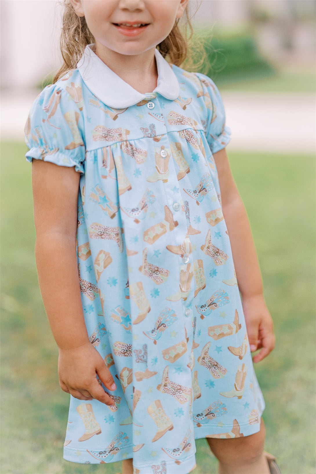 Boots Button Front Dress PRE-ORDER