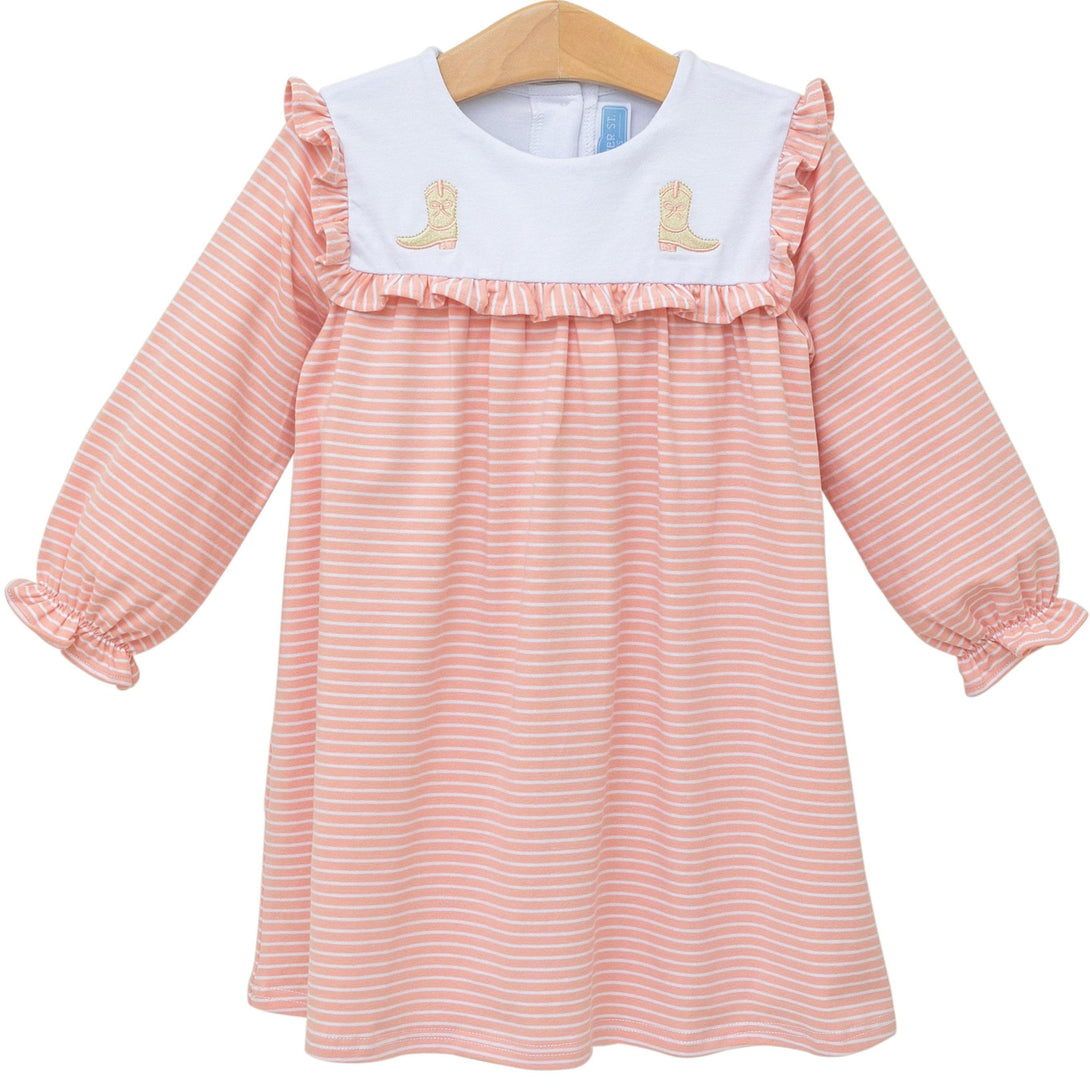 Boots Embroidered Ruffle Dress