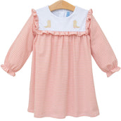 Boots Embroidered Ruffle Dress