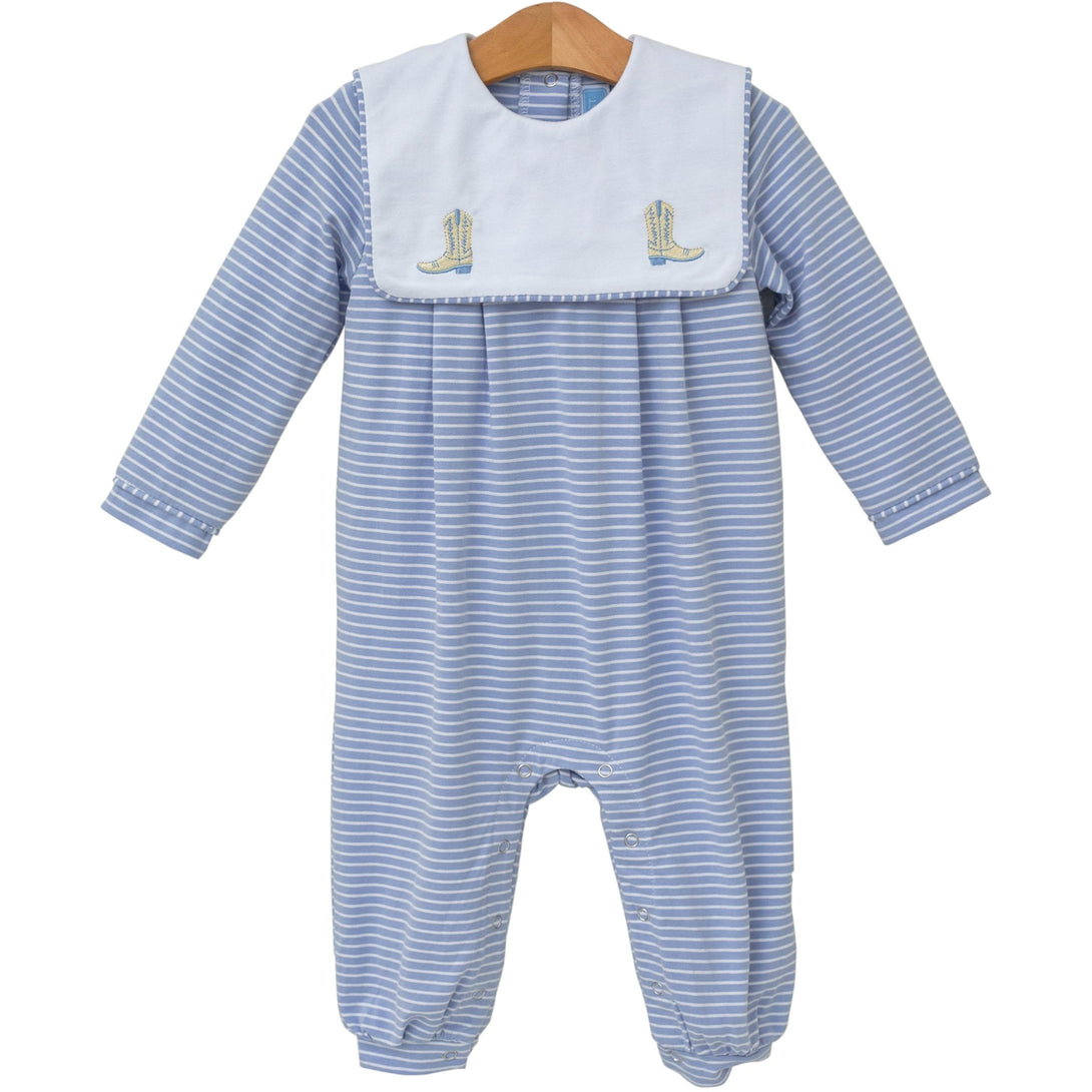 Boots Embroidered Romper