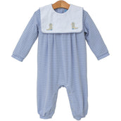 Boots Embroidered Romper