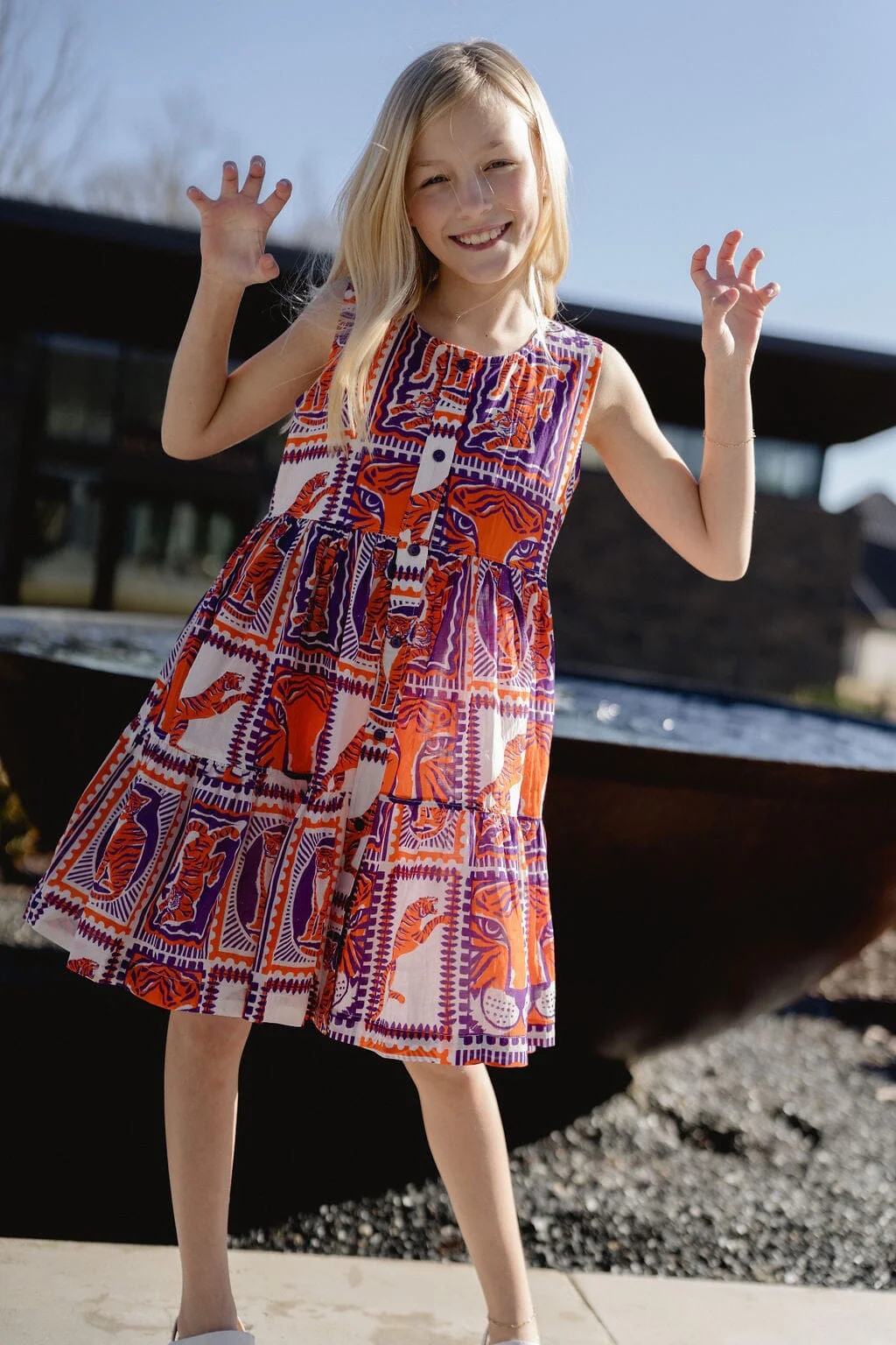Girls Hanna Game Day Dress Tigers