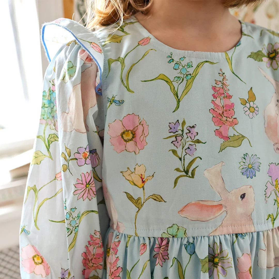 Girls Brooke Dress - Botanical Bunnies