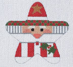 Holly Santa Star on 13 Mesh CH-257