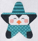 Blue Penguin Star on 13 Mesh CH-260