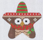Owl Star on 13 Mesh CH-261