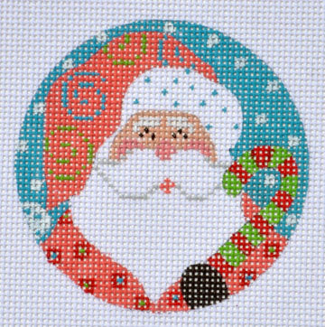 Candy Cane Santa on 13 Mesh PFOS-03
