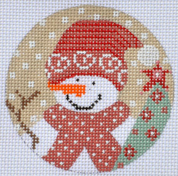 Christmas Snowman on 13 Mesh PFOS-08