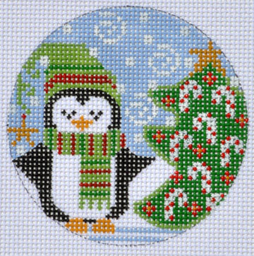 Christmas Tree Penguin on 13 Mesh PFOS-011