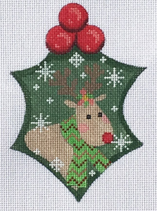 Reindeer Holly on 13 Mesh WTP-14