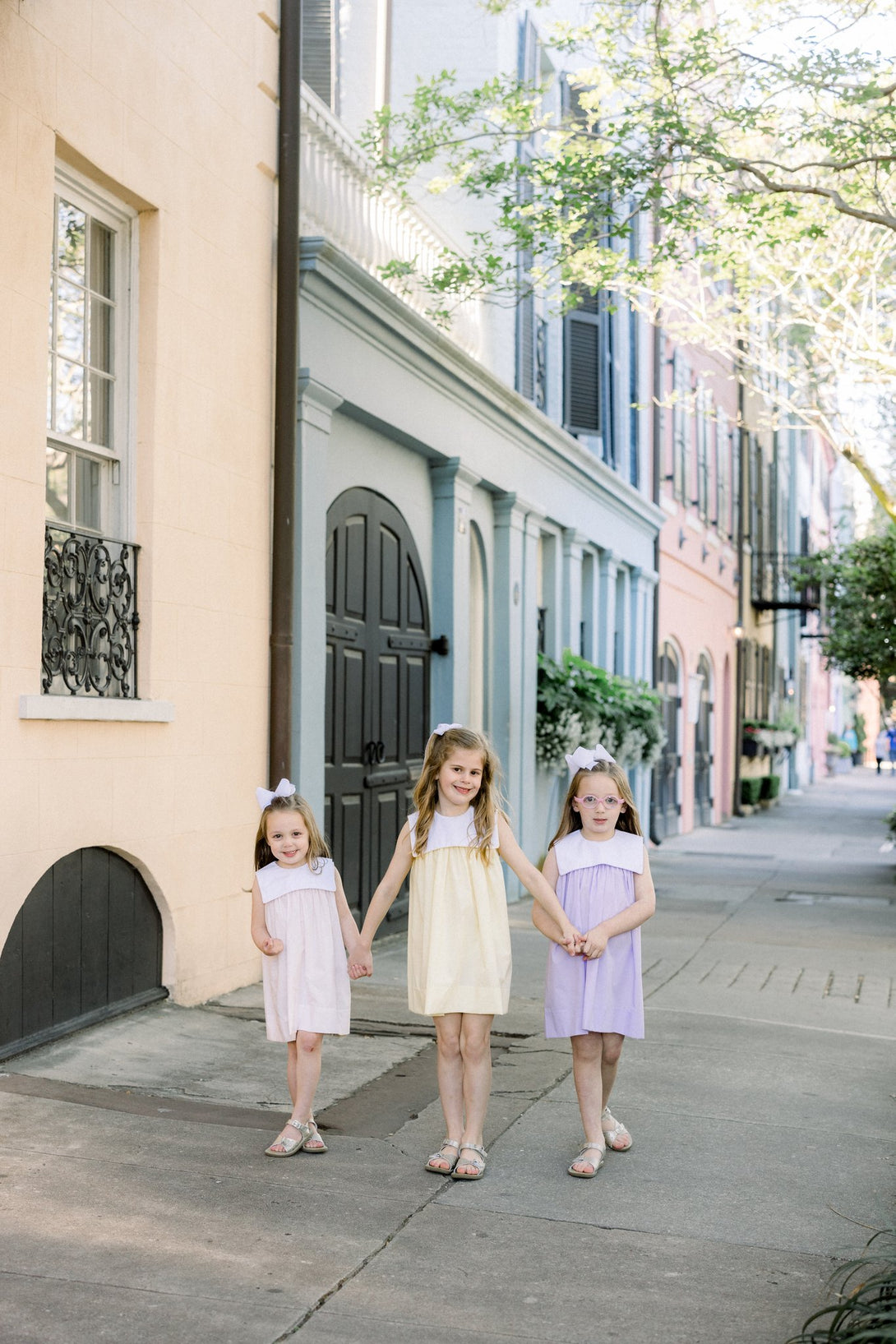 Sleeveless Square Bib Dress in Yellow