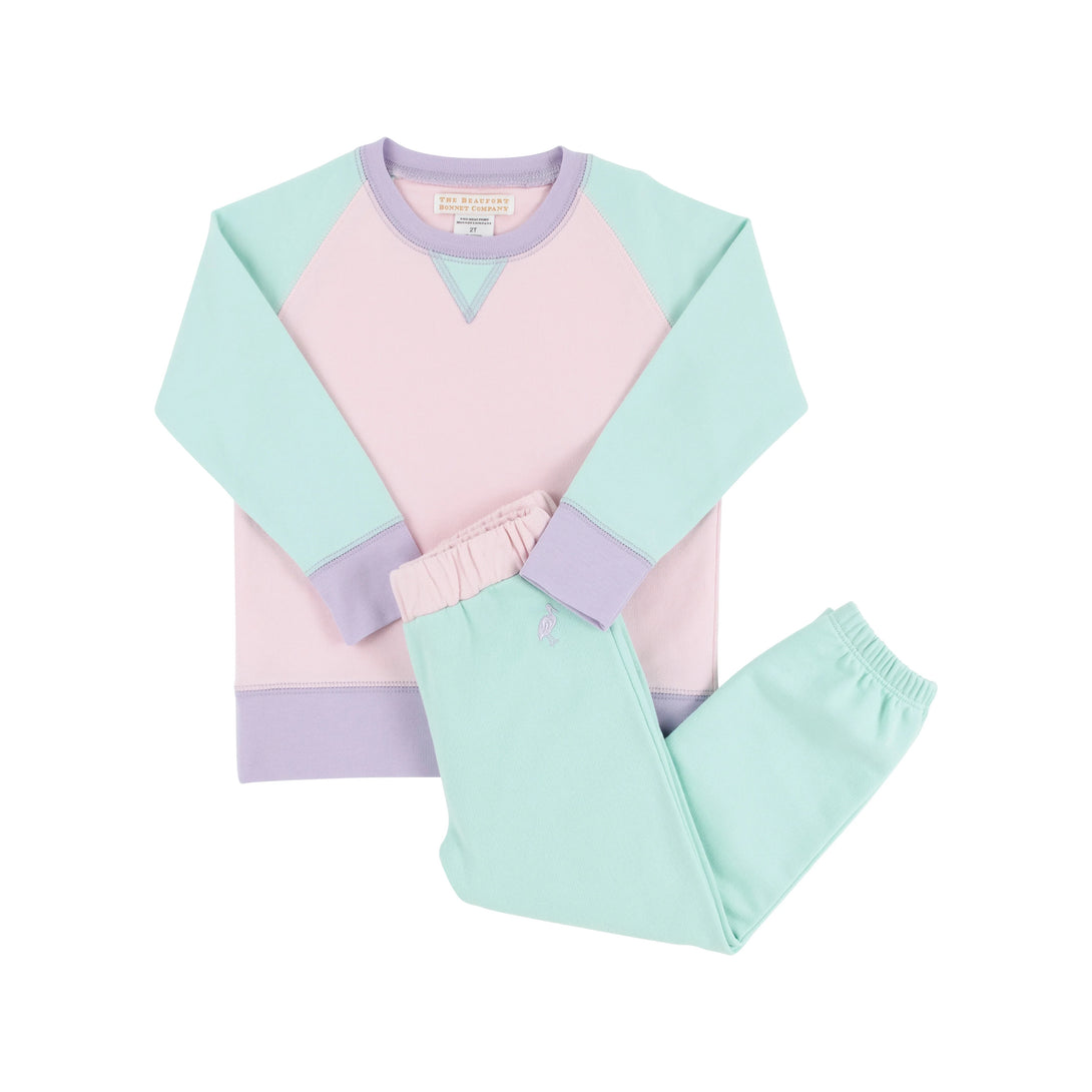 Cassidy and Gates Sweat Set Sea Island Seafoam Palm Beach Pink Lauderdale Lavender