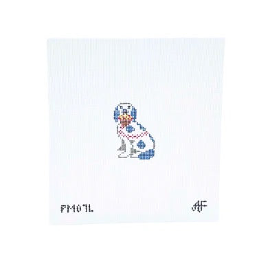 Staffordshire Dog Left Facing 18 Mesh Needlepoint Canvas